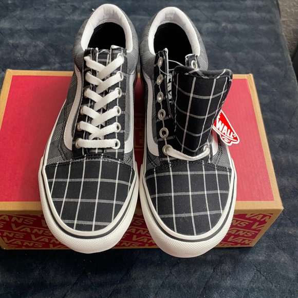 Vans women’s Old Skool platform plaid NWB - Picture 3 of 6